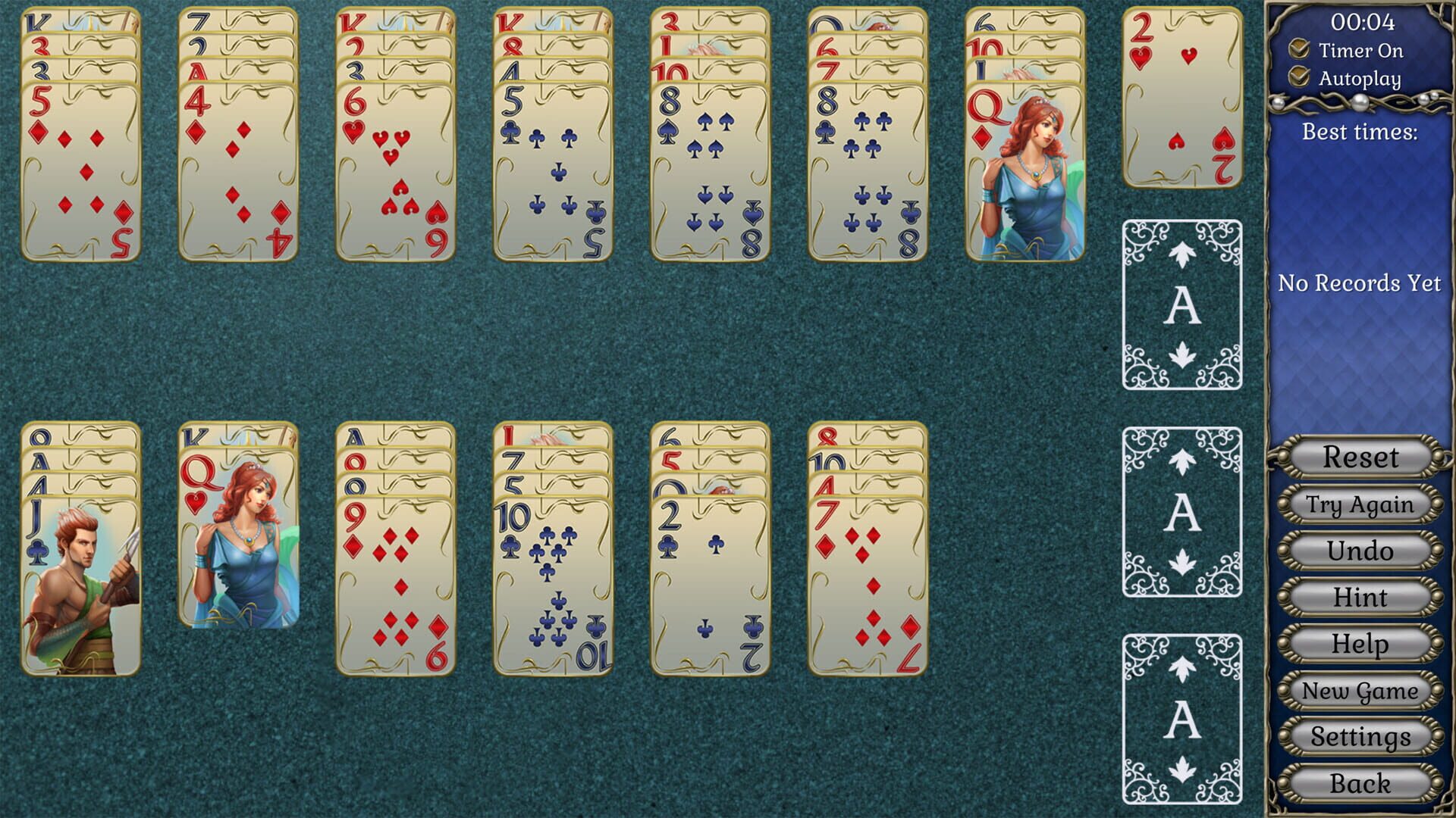 Screenshot for Jewel Match Atlantis Solitaire 4: Collector's Edition