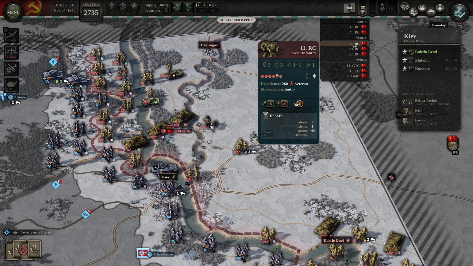 Screenshot for Unity of Command II: Kursk
