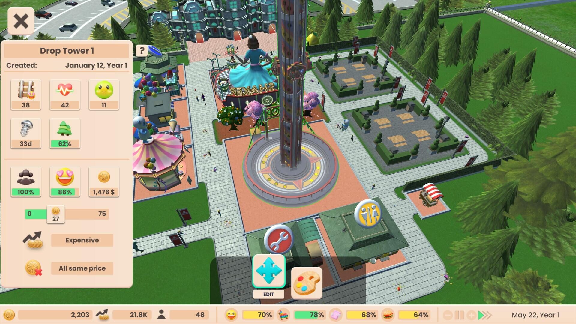 Screenshot for RollerCoaster Tycoon Adventures Deluxe