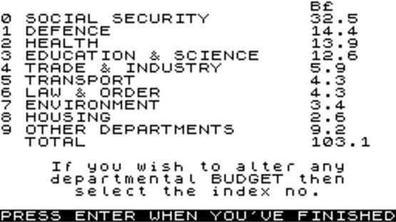 Screenshot for 1984: A Game of Government Management
