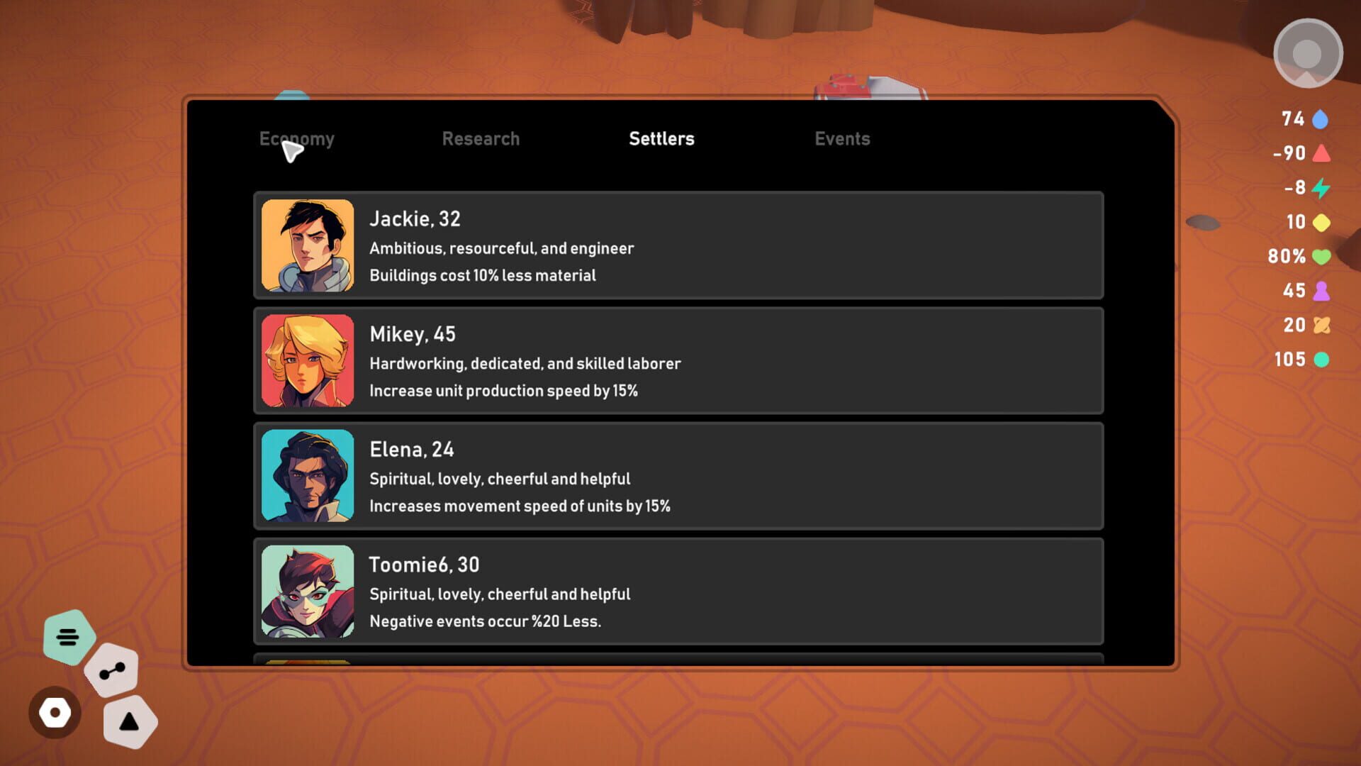 Screenshot for Stellar Settlers