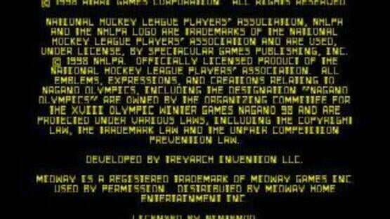 Screenshot for Olympic Hockey 98