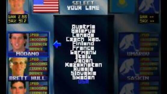 Screenshot for Olympic Hockey 98