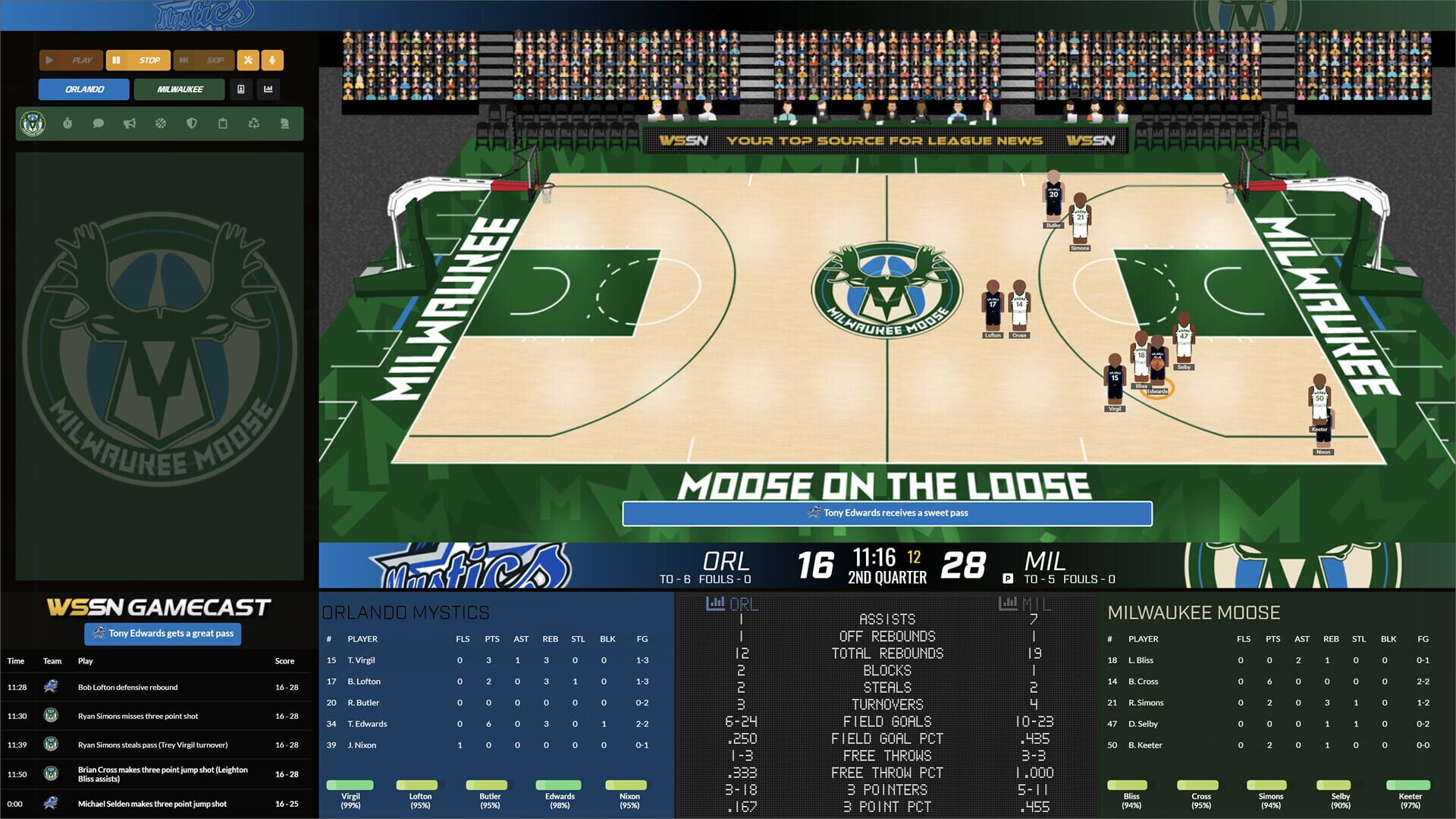 Screenshot for Draft Day Sports: Pro Basketball 2024