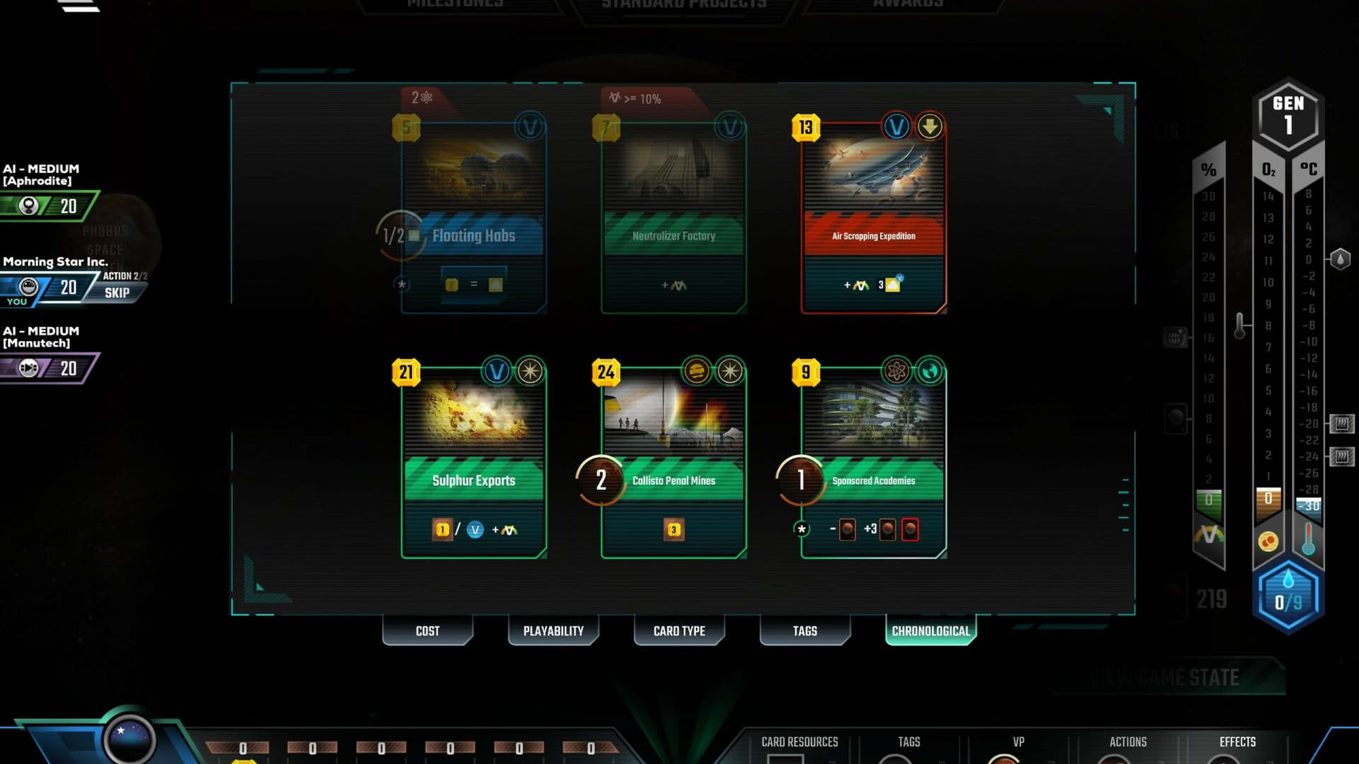 Screenshot for Terraforming Mars: Venus Next