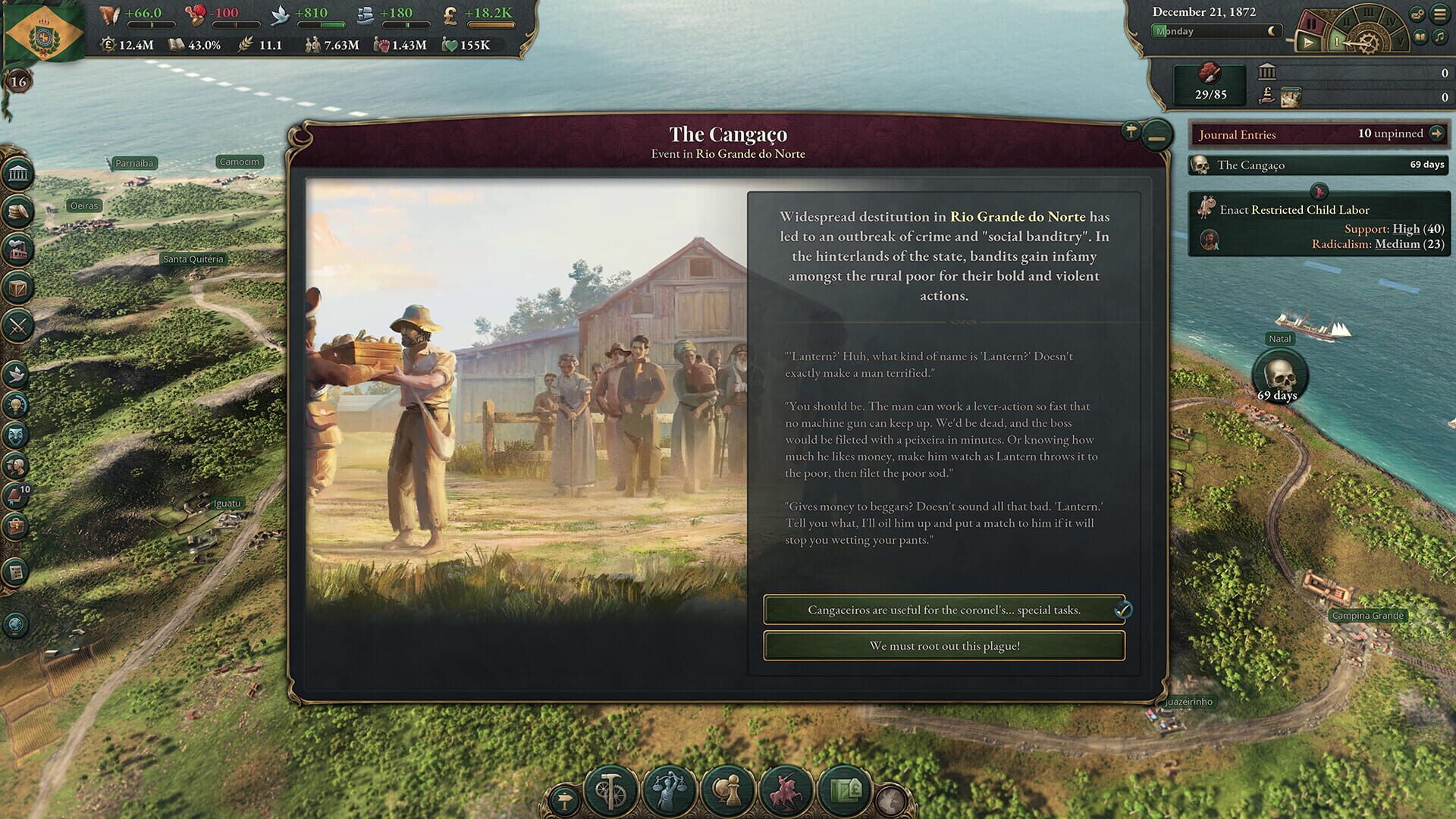 Screenshot for Victoria 3: Colossus of the South
