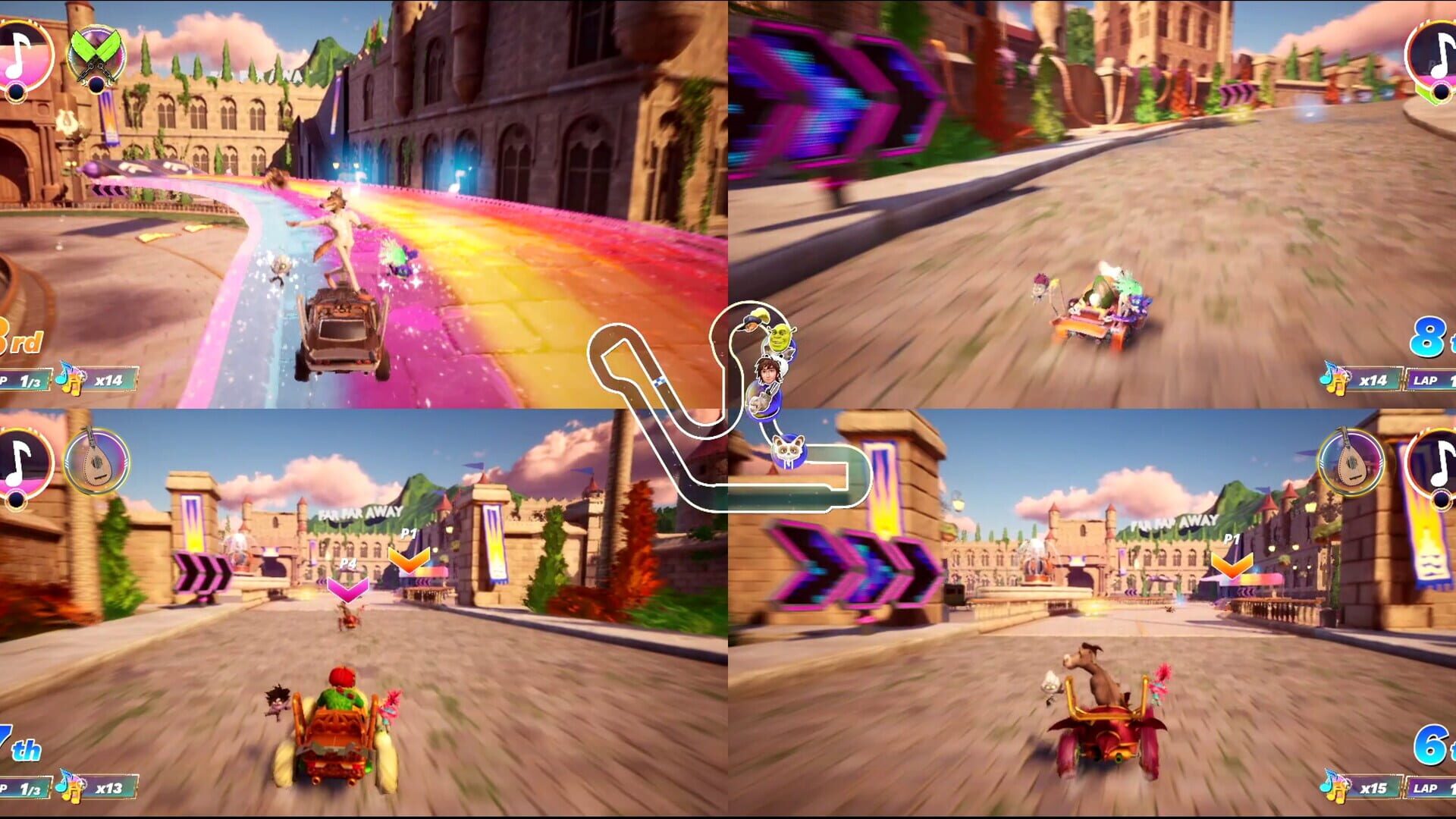 Screenshot for DreamWorks All-Star Kart Racing