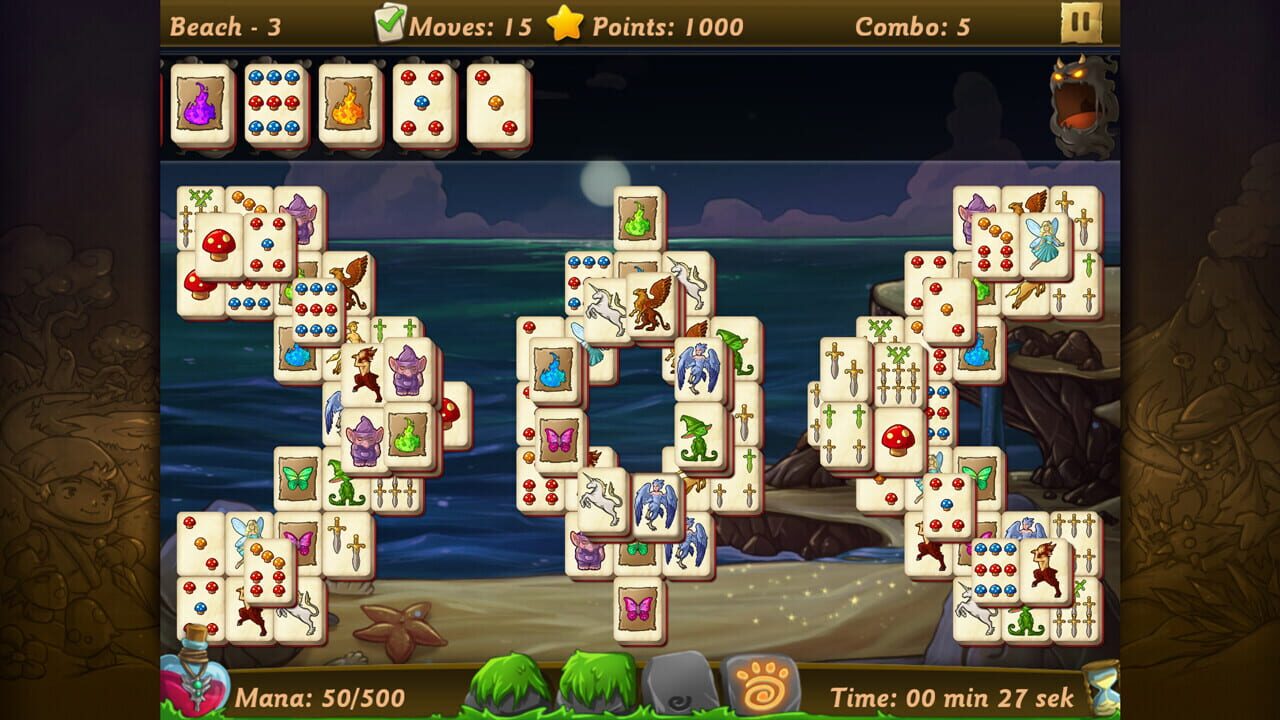Screenshot for Elves vs. Goblins Mahjongg World