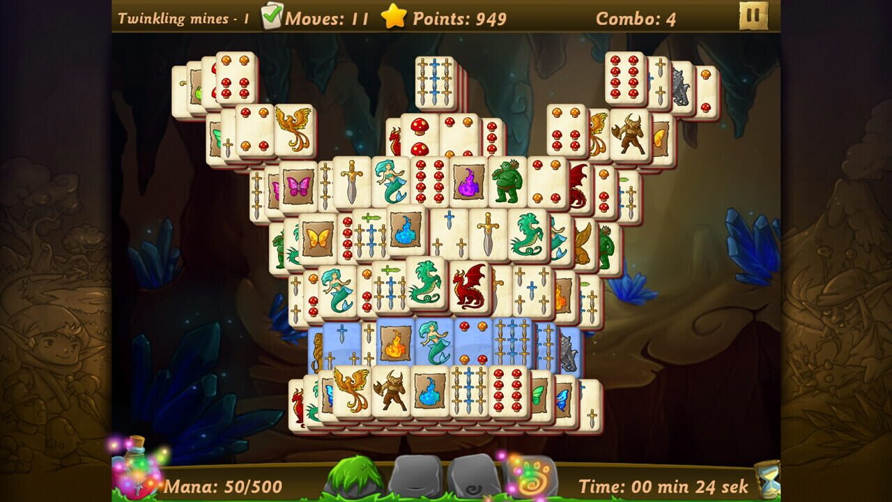 Screenshot for Elves vs. Goblins Mahjongg World