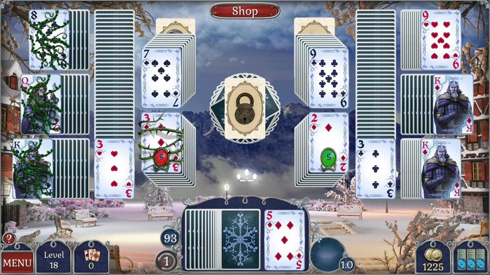 Screenshot for Jewel Match Solitaire Winterscapes 2: Collector's Edition