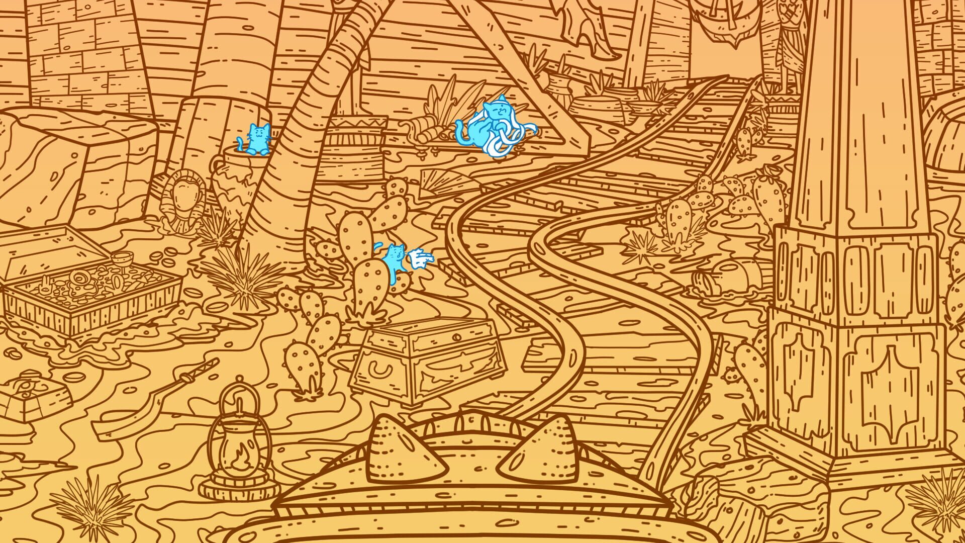 Screenshot for A Park Full of Cats: Haunted Ride