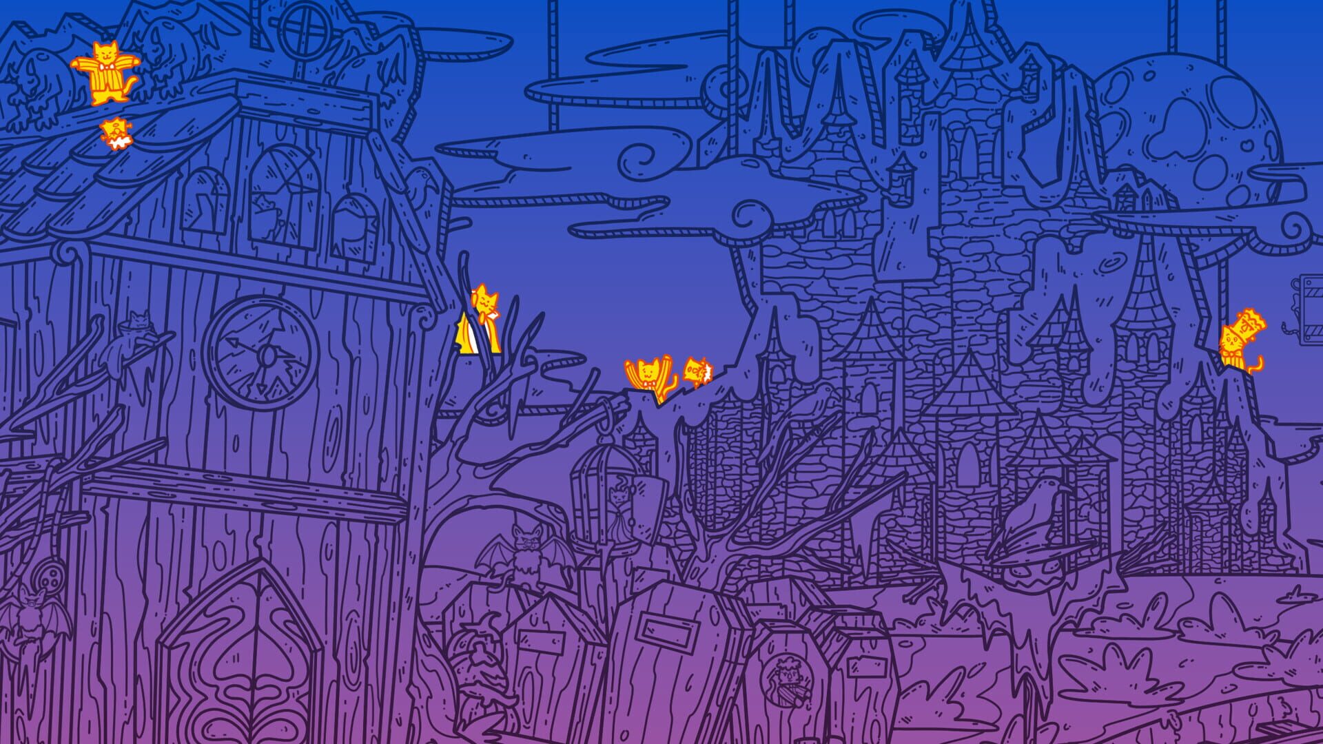 Screenshot for A Park Full of Cats: Haunted Ride