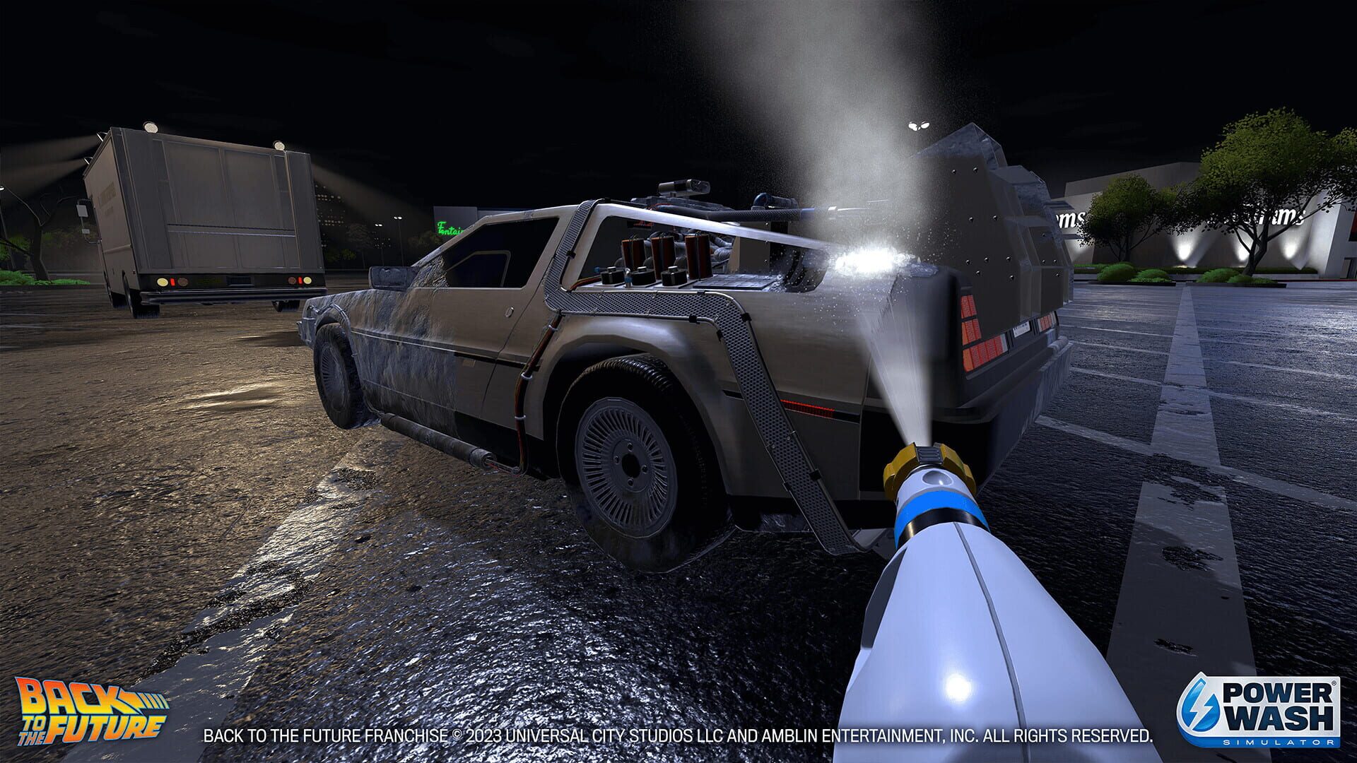 Screenshot for PowerWash Simulator: Back to the Future Special Pack