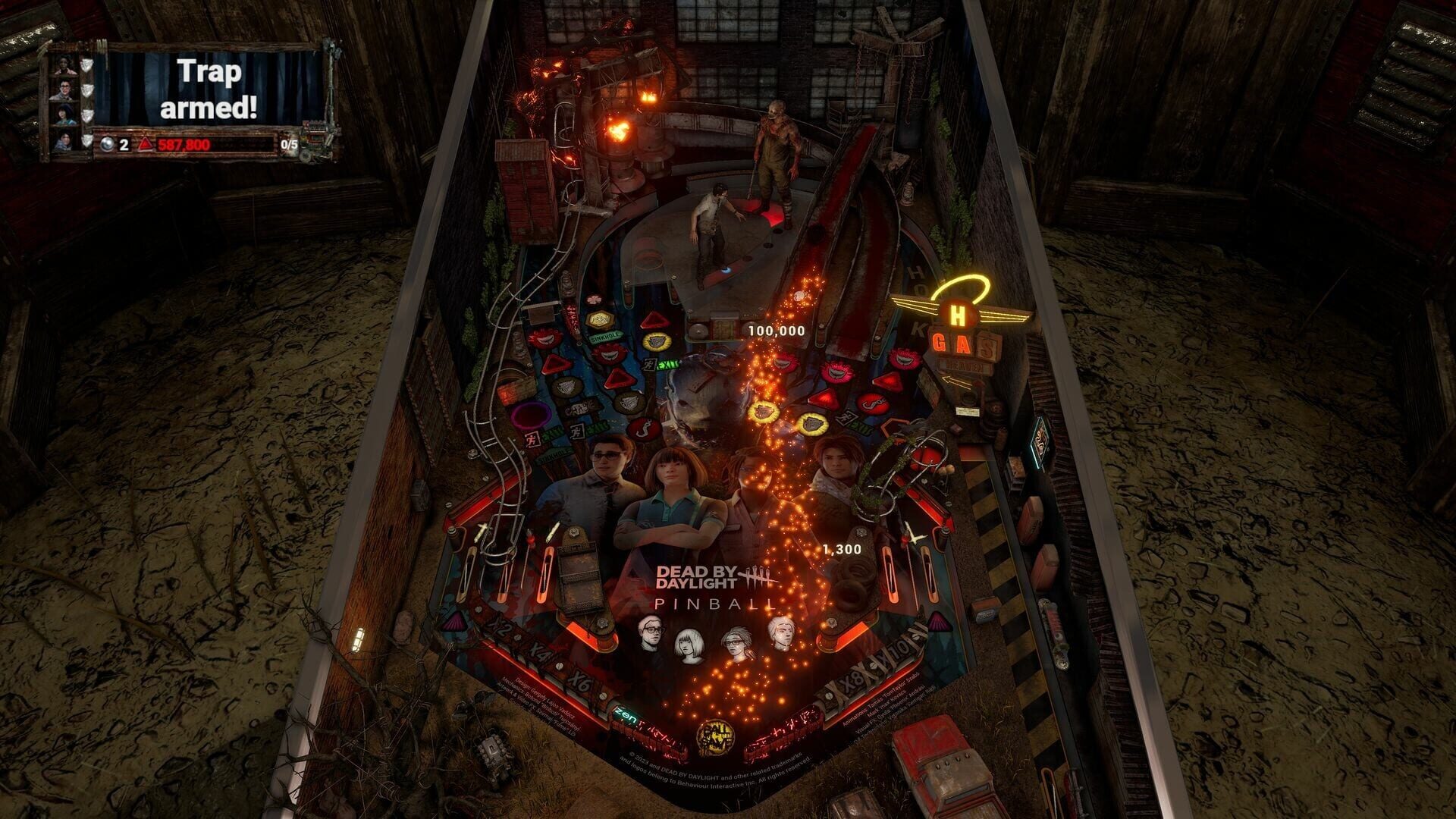 Screenshot for Pinball M: Dead by Daylight Pinball
