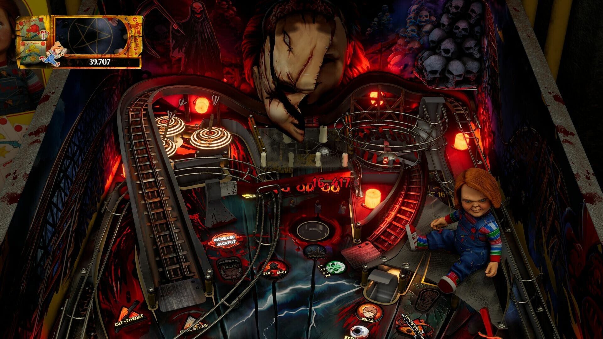 Screenshot for Pinball M: Chucky's Killer Pinball