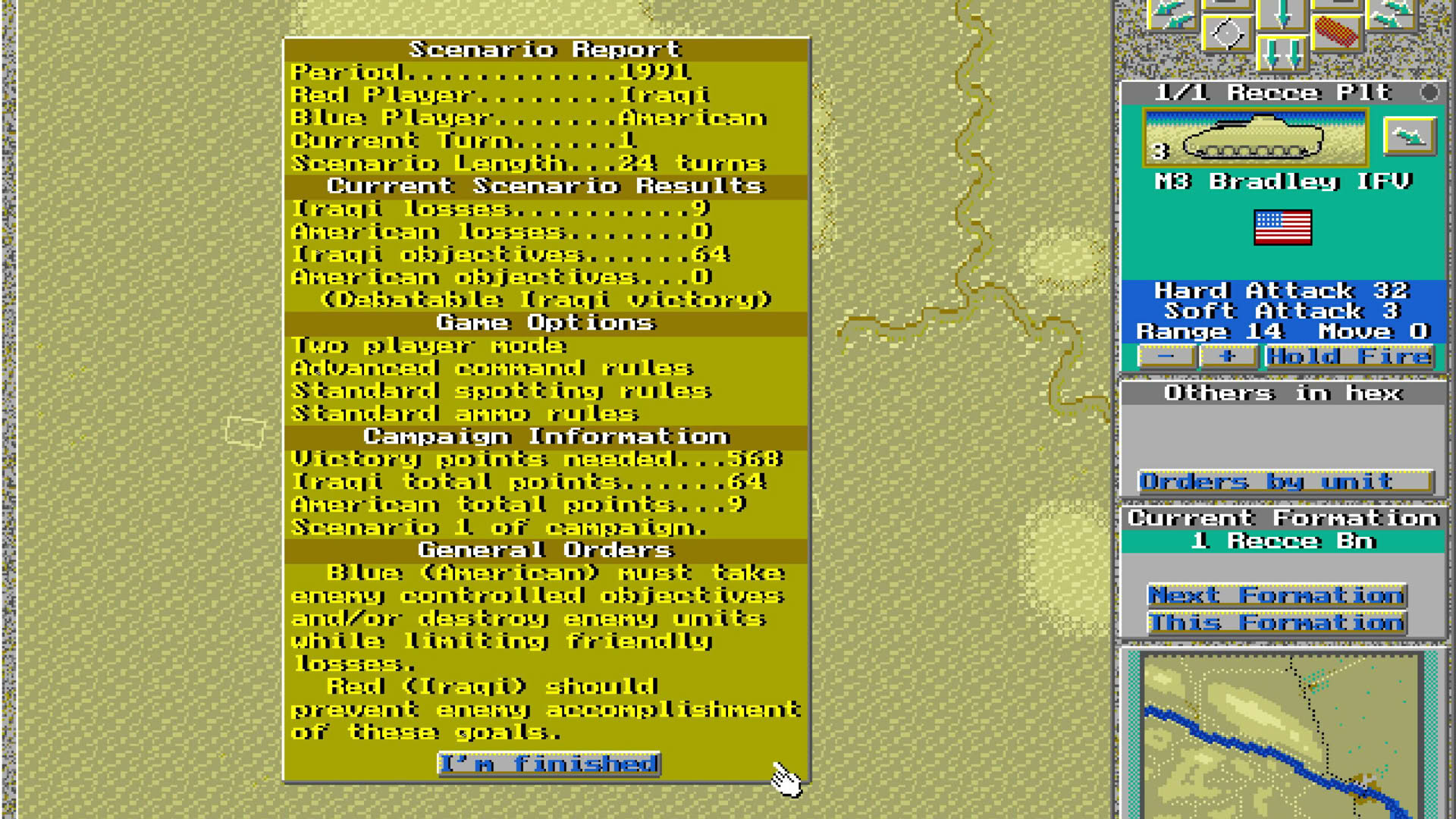 Screenshot for Wargame Construction Set II: Tanks!