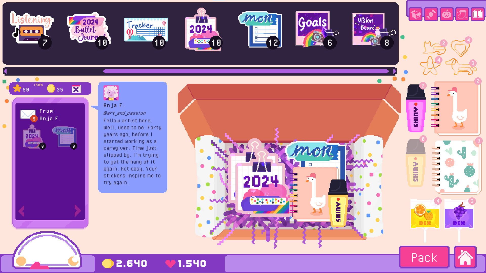 Screenshot for Sticky Business: Plan With Me