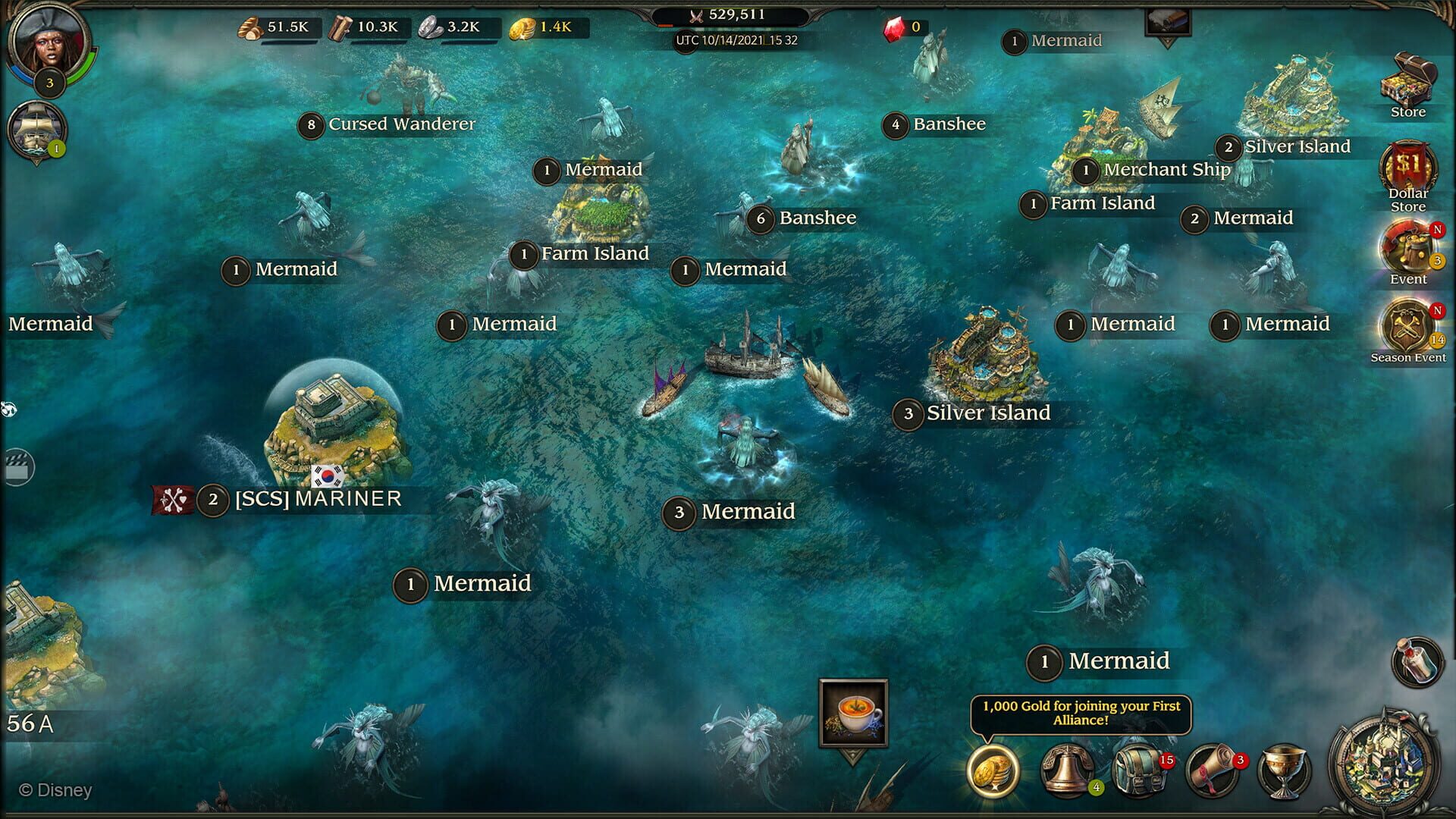 Screenshot for Pirates of the Caribbean: Tides of War
