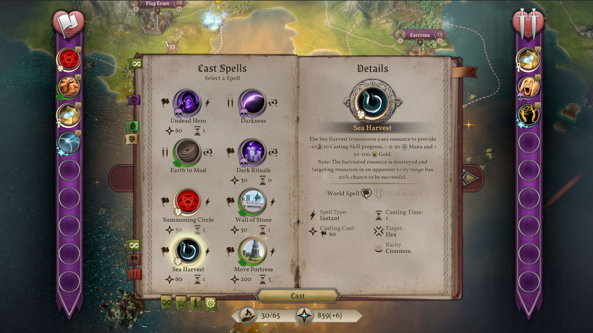 Screenshot for Master of Magic: Scourge of the Seas