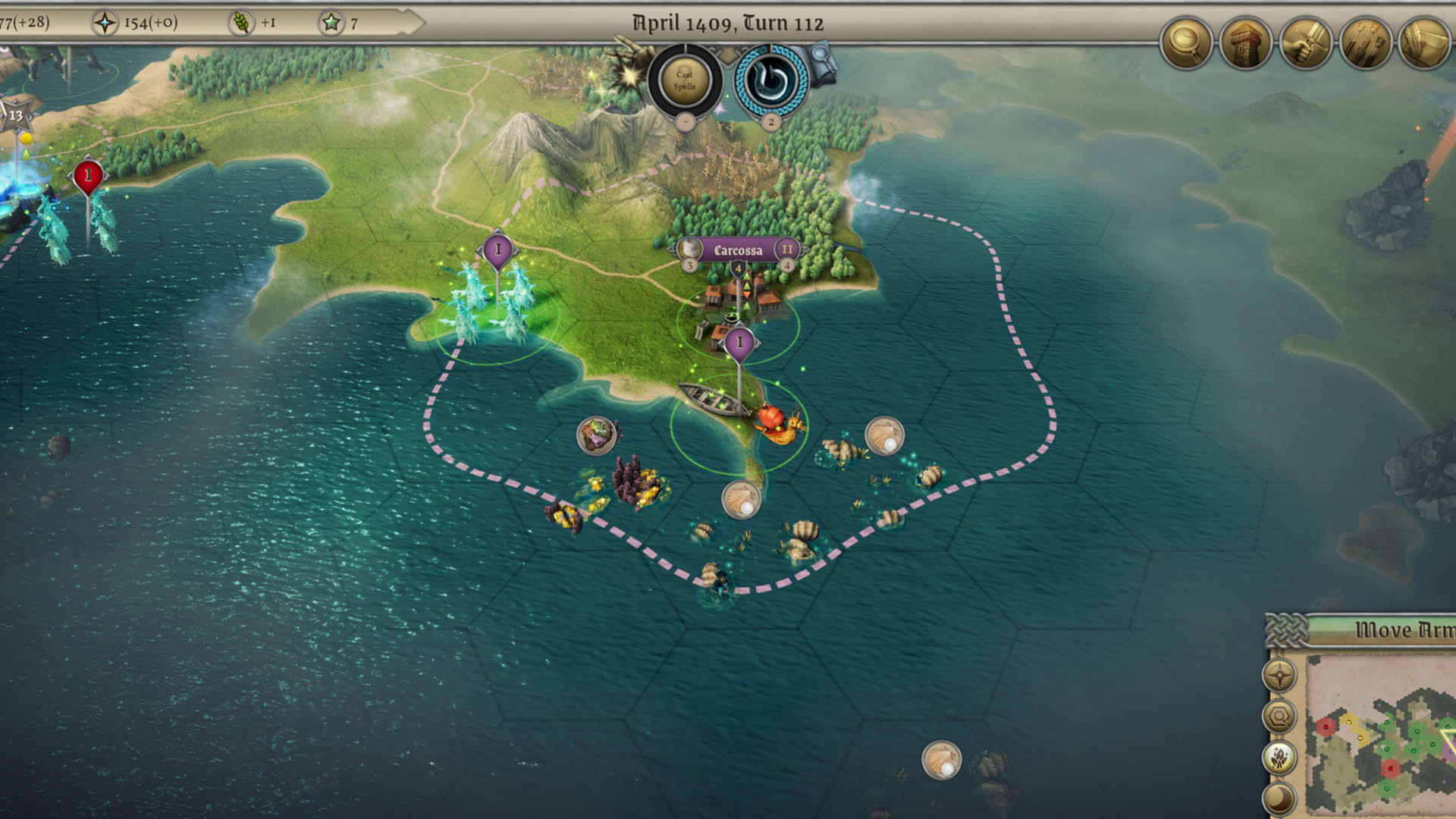 Screenshot for Master of Magic: Scourge of the Seas