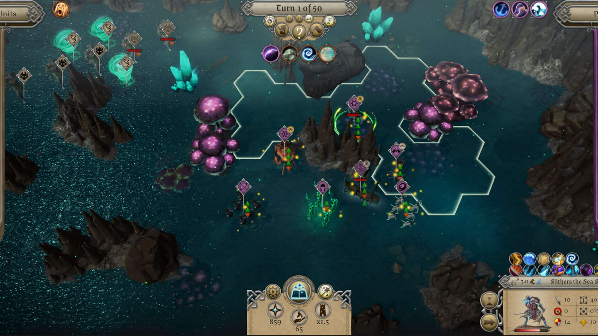 Screenshot for Master of Magic: Scourge of the Seas
