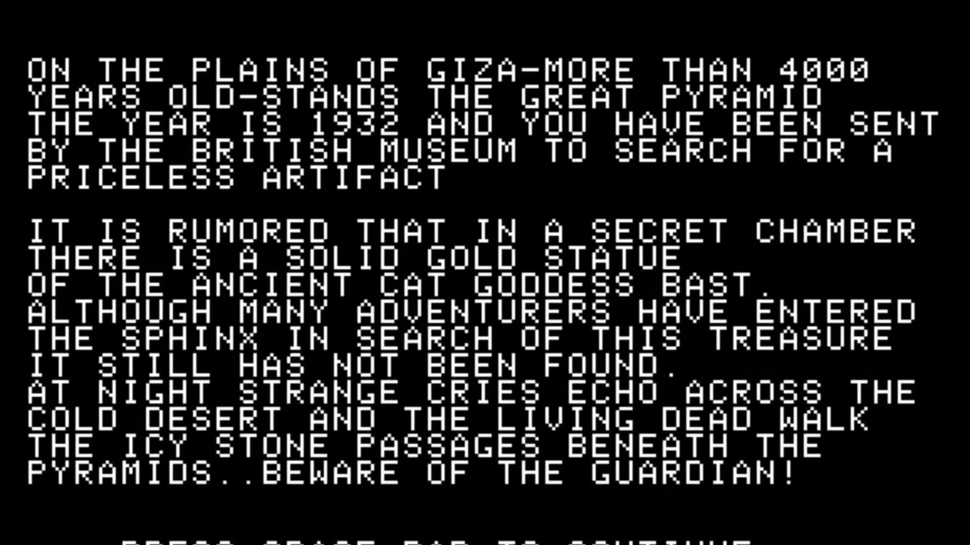 Screenshot for Beneath the Pyramids