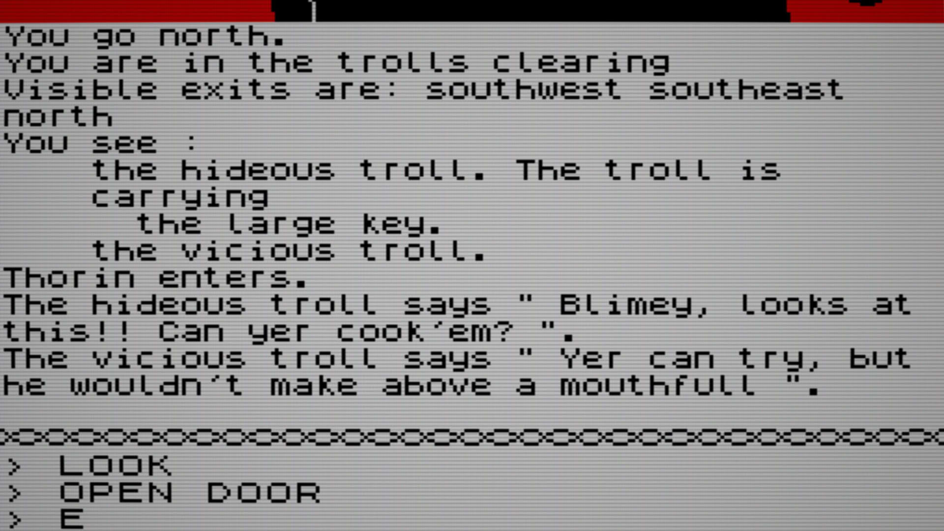 Screenshot for The Hobbit: A Software Adventure