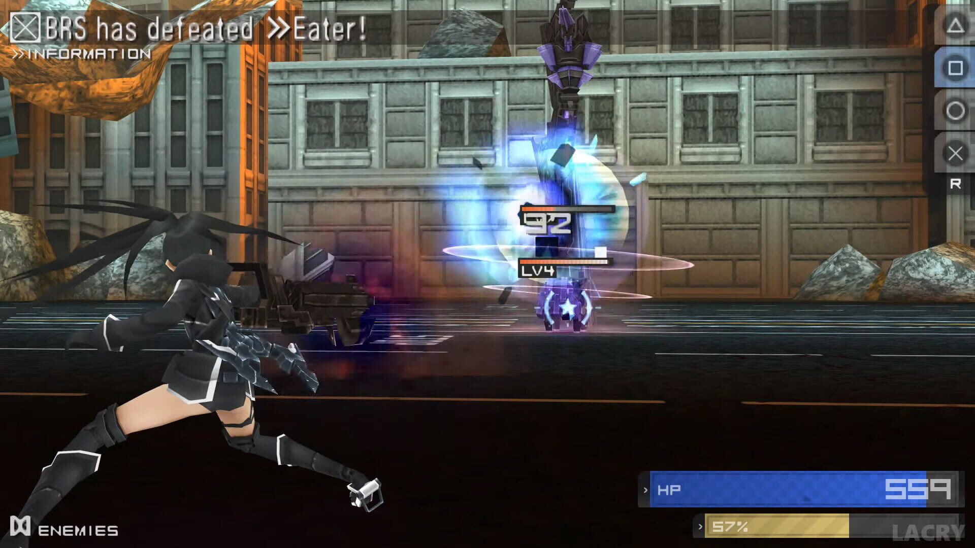 Screenshot for Black Rock Shooter: The Game