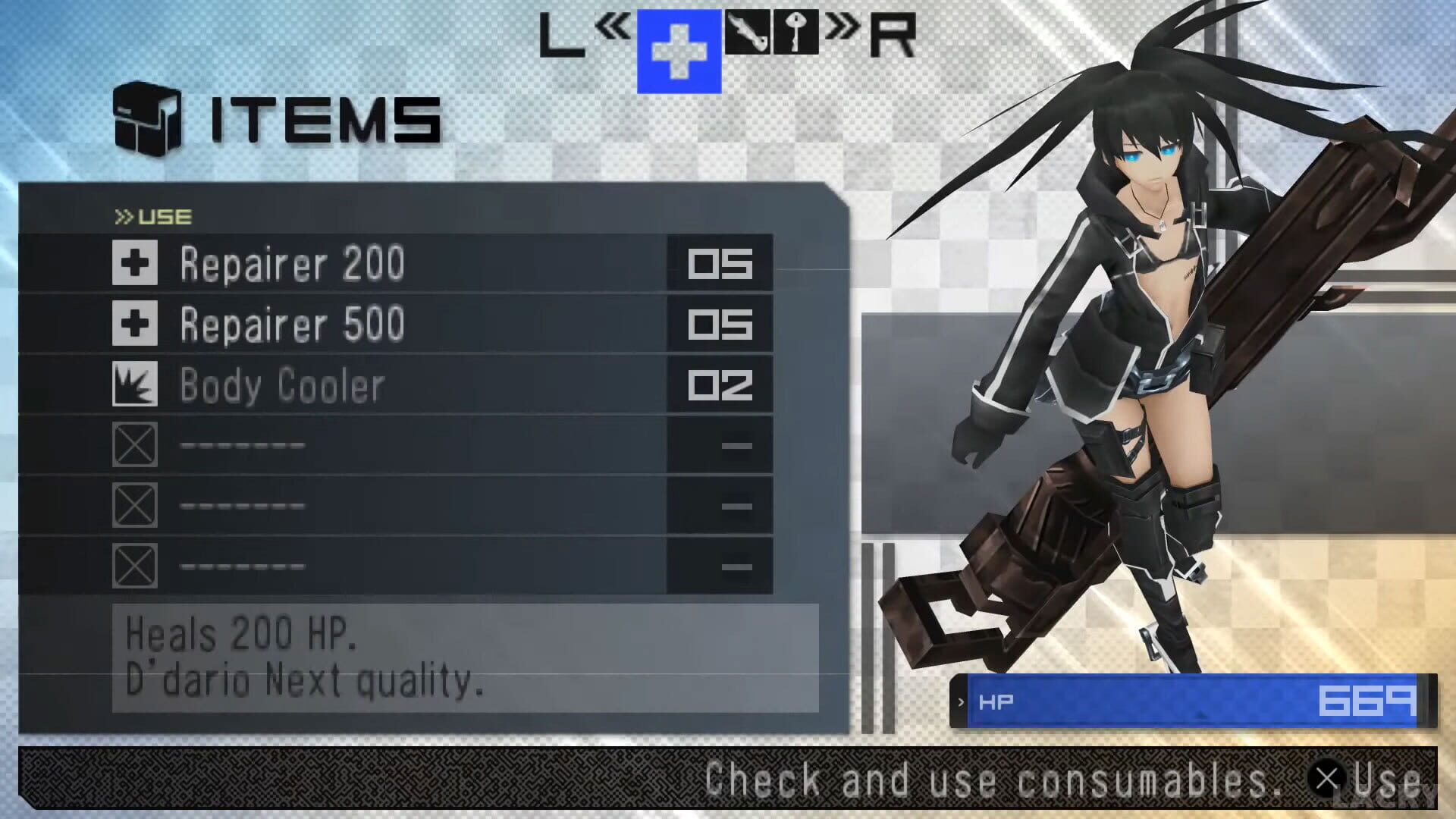 Screenshot for Black Rock Shooter: The Game
