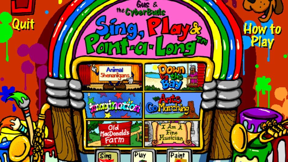 Screenshot for Gus and the Cyberbuds: Sing, Play & Paint-A-Long