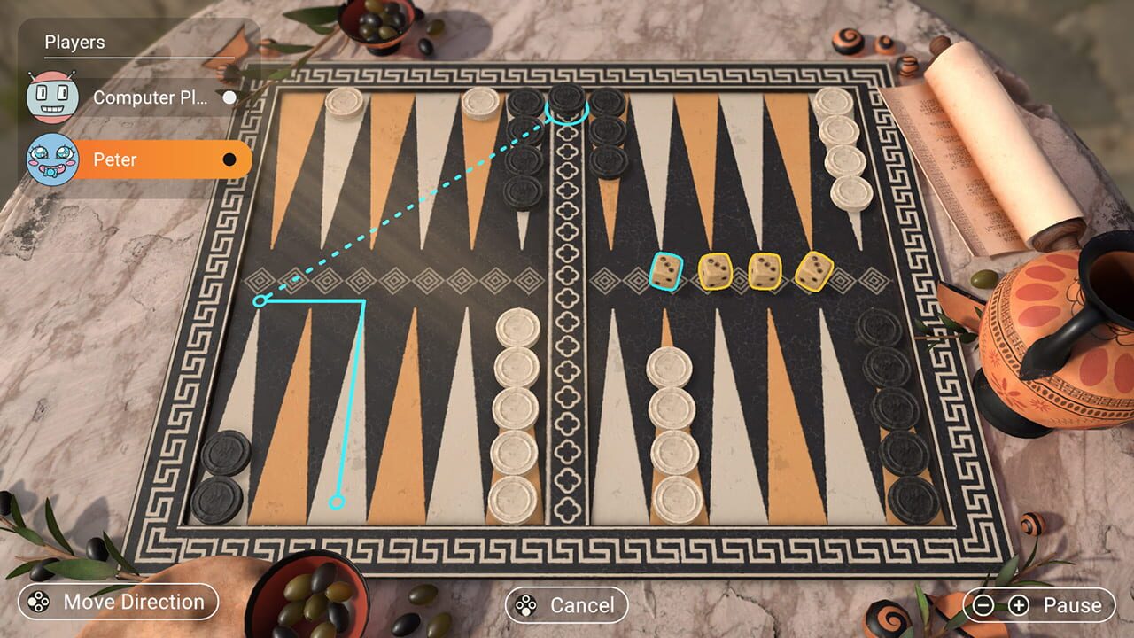 Screenshot for 3in1 Game Collection: Backgammon + Checkers + Mills