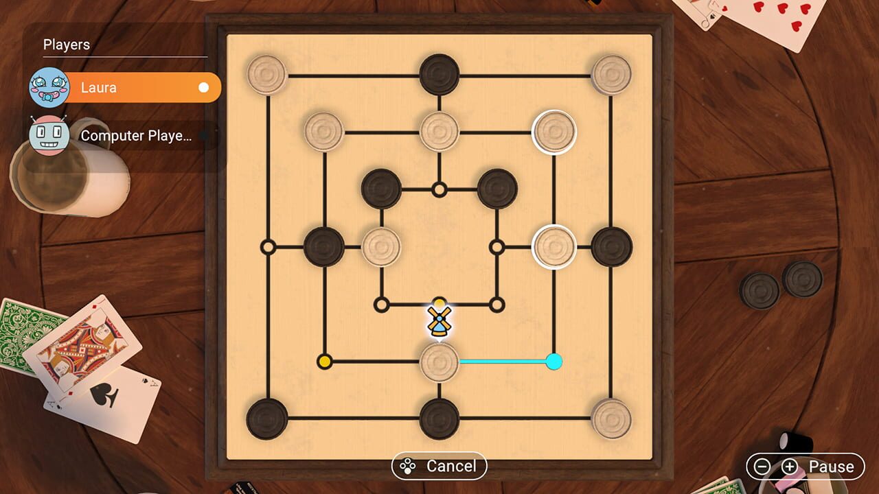Screenshot for 3in1 Game Collection: Backgammon + Checkers + Mills