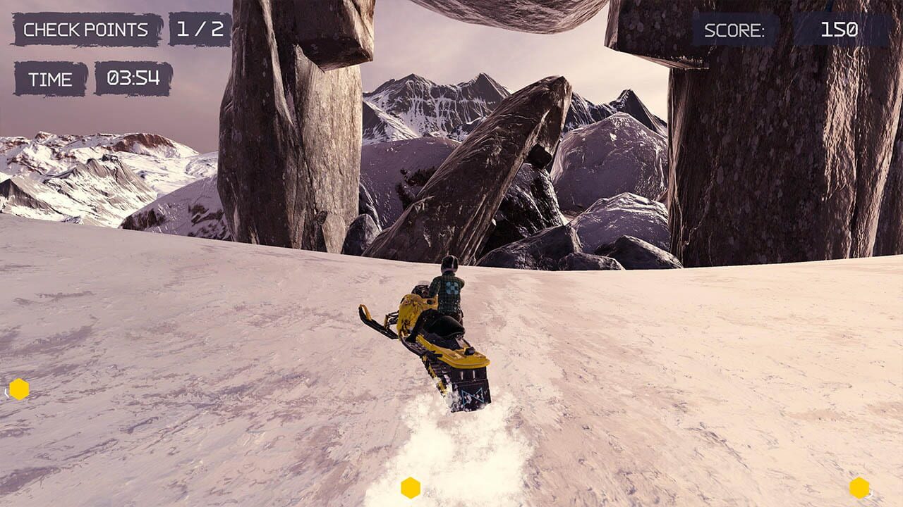 Screenshot for Snow Moto: Racing Adventure