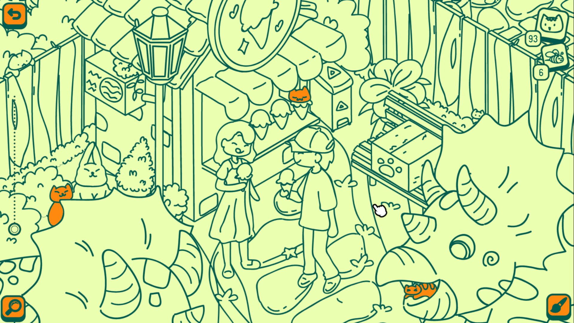 Screenshot for Cats and Seek: Dino Park
