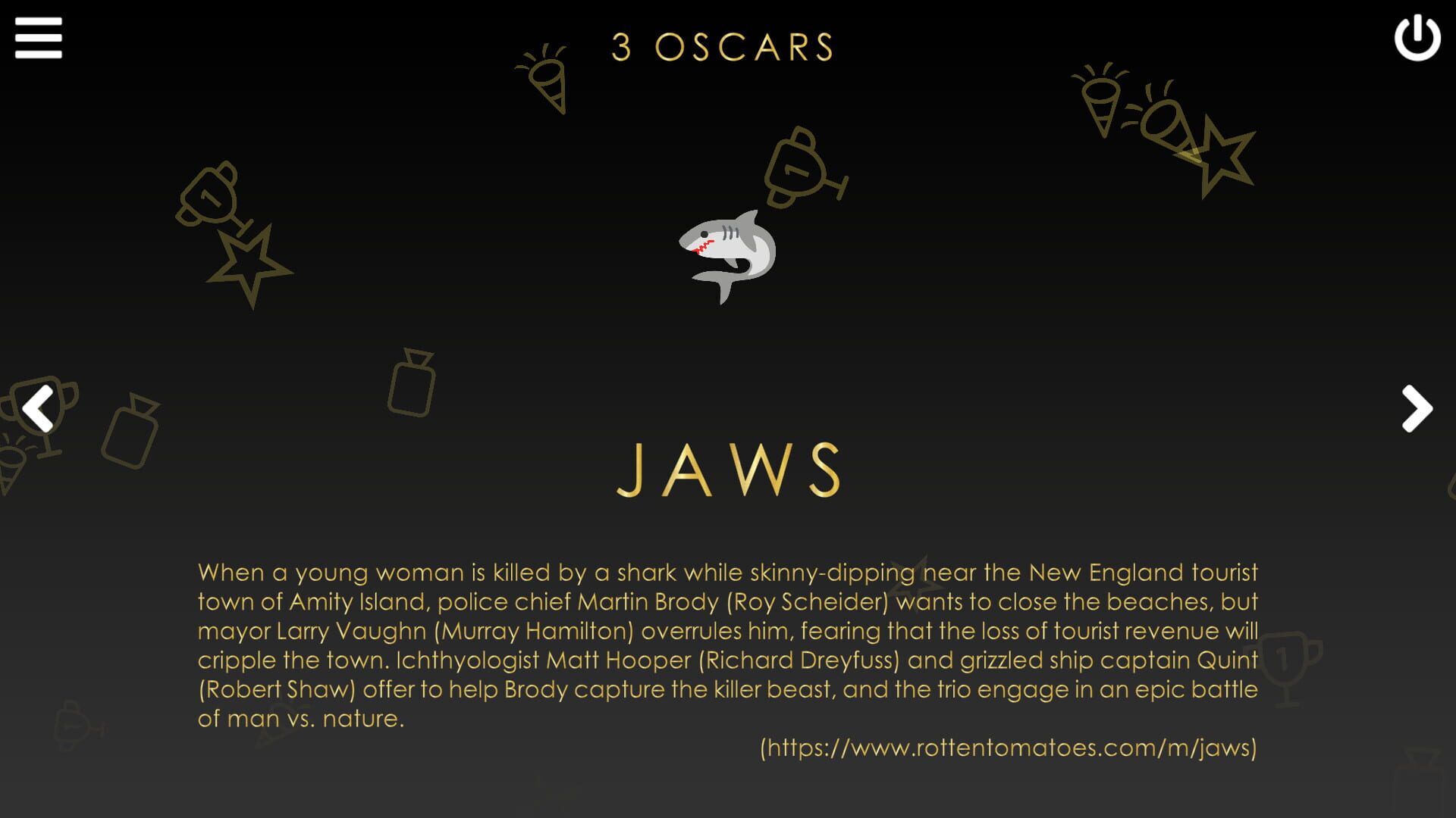 Screenshot for Cinemoji: Oscar
