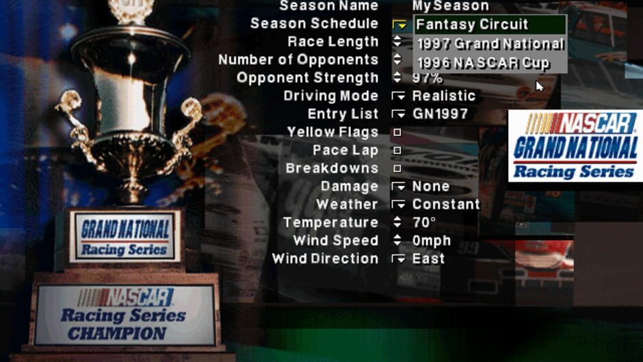 Screenshot for NASCAR Grand National Series: Expansion Pack