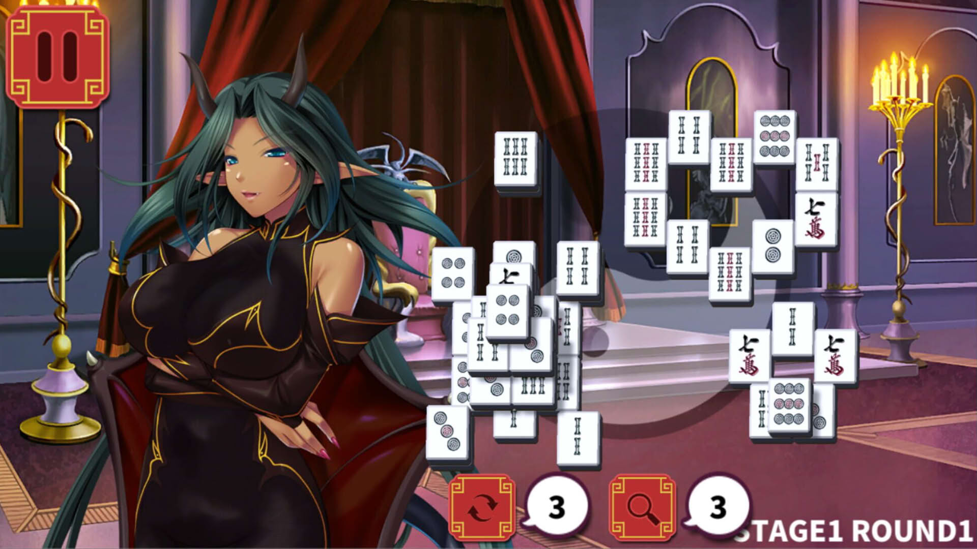 Screenshot for Mahjong Strip Solitaire: Harem Guild