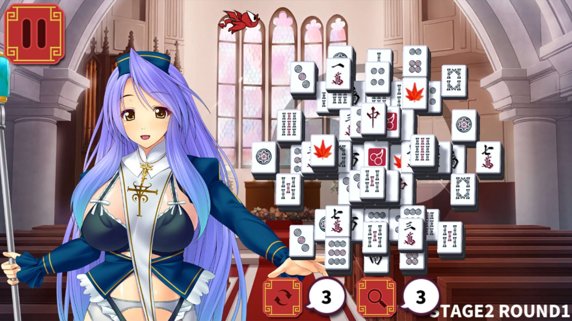Screenshot for Mahjong Strip Solitaire: Harem Guild