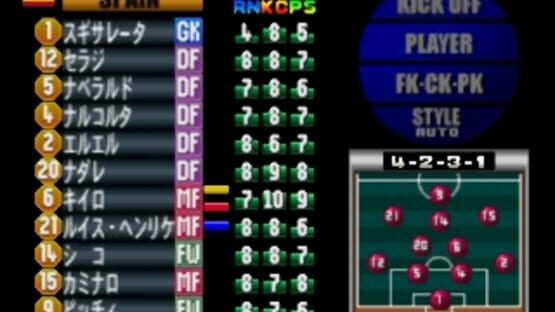 Screenshot for Formation Soccer '97: The Road to France