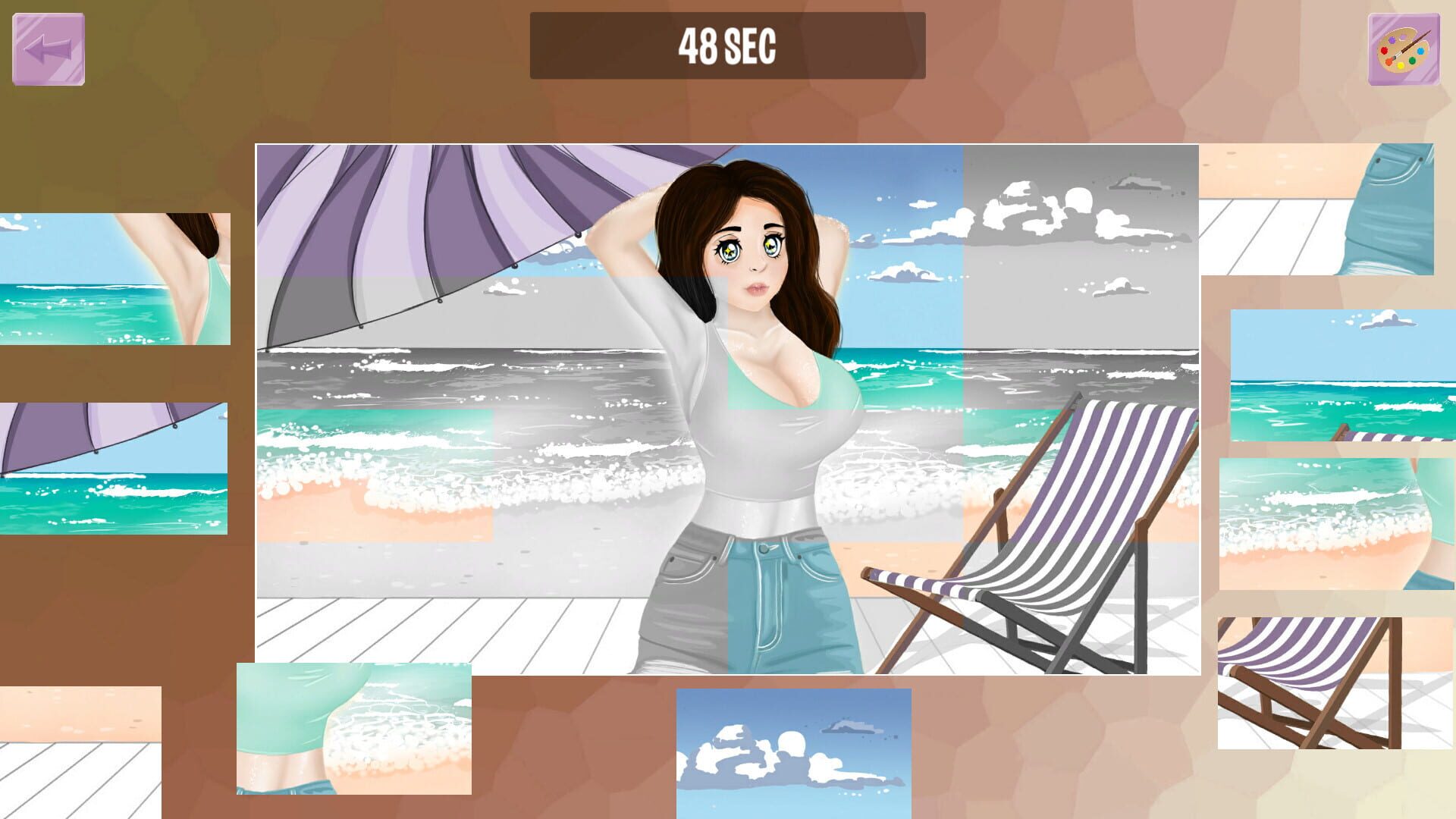 Screenshot for Girls on Puzzle 5