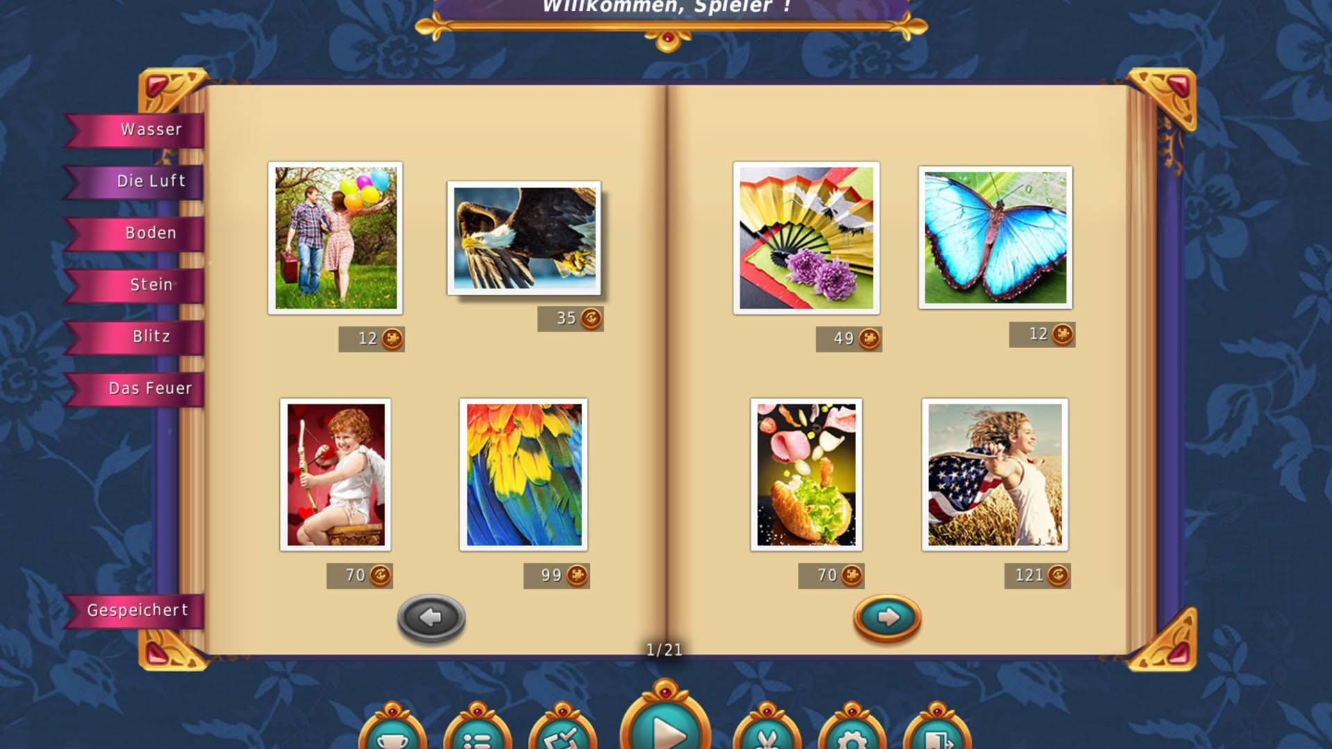 Screenshot for 1001 Jigsaw: 6 Magic Elements