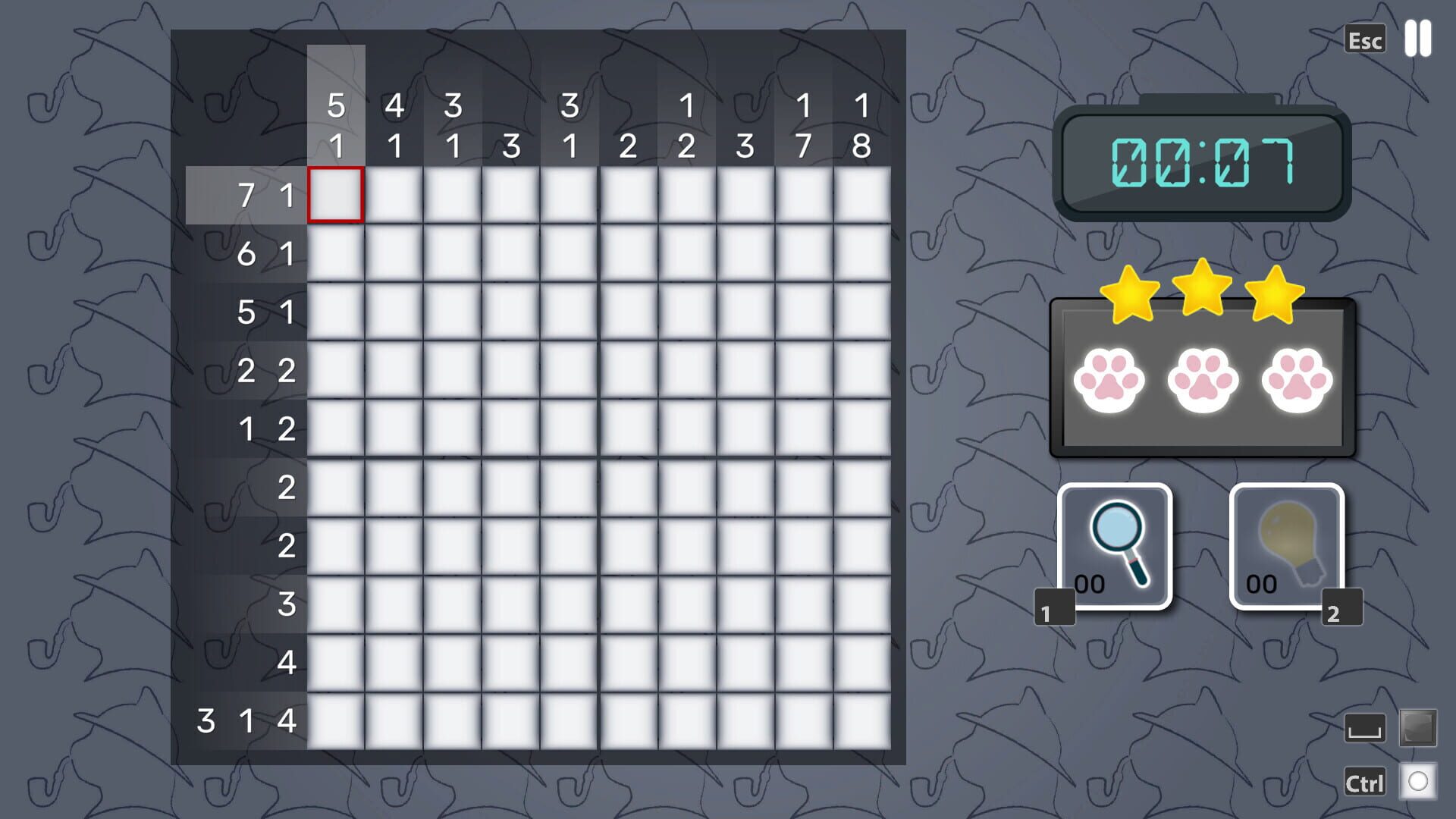 Screenshot for SherloCat Holmes Nonogram