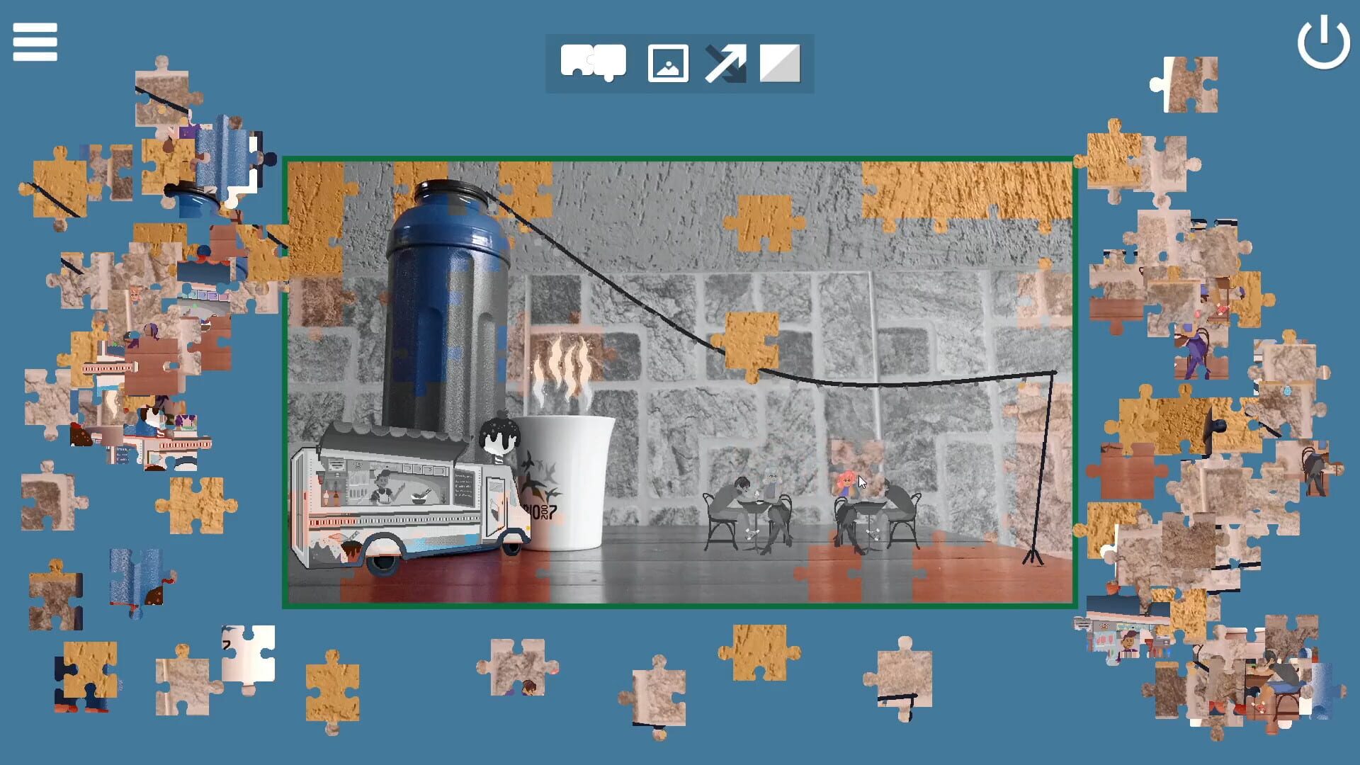 Screenshot for Invisible Places: Pixel Art Jigsaw Puzzle
