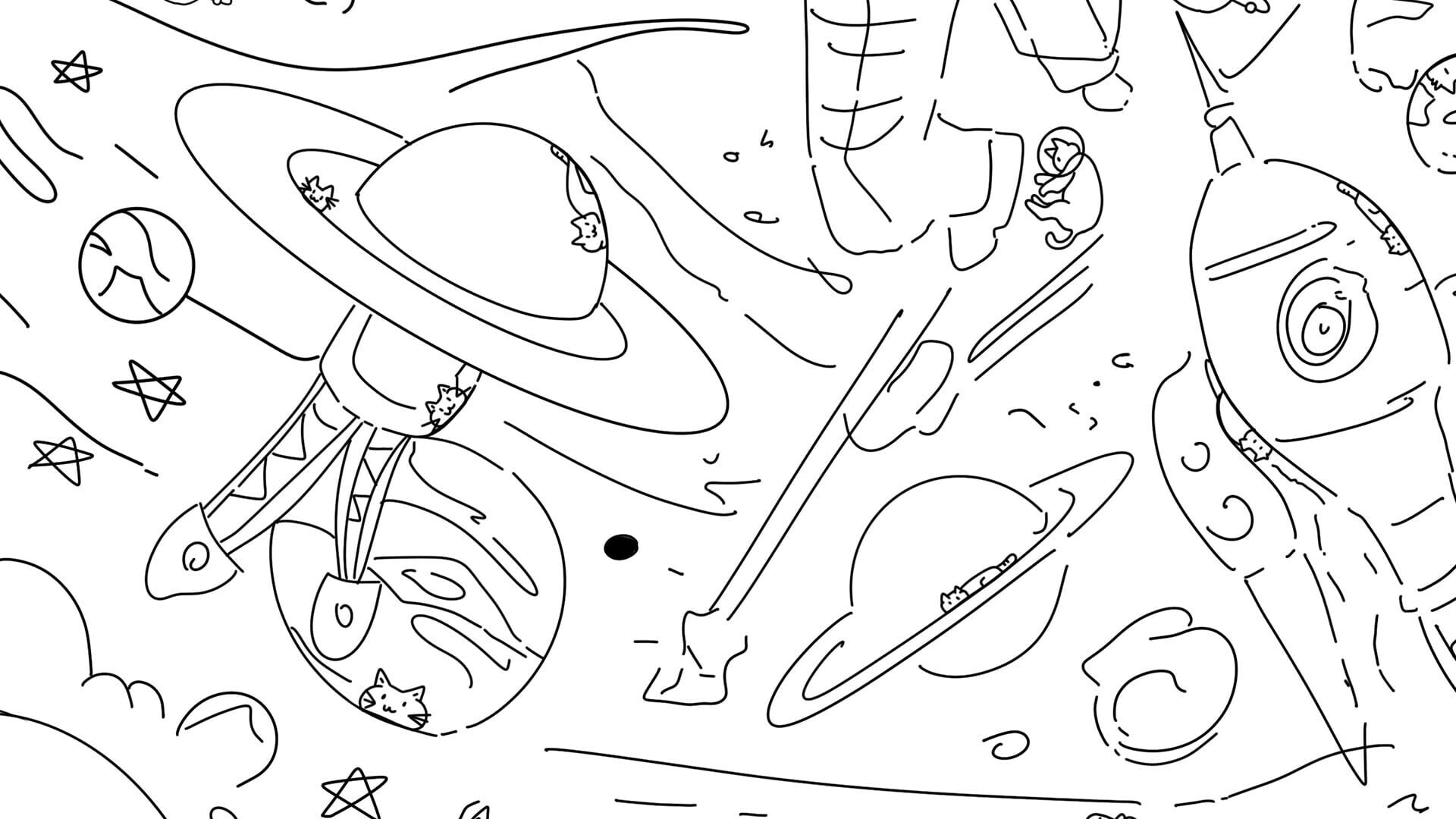 Screenshot for 100 Space Cats