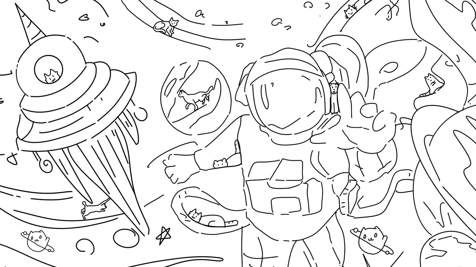 Screenshot for 100 Space Cats