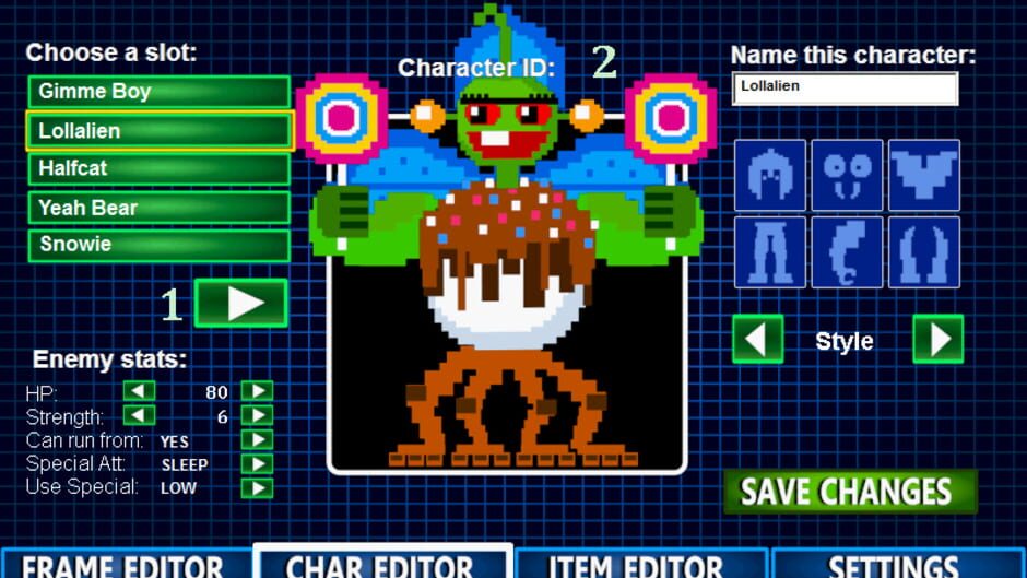 Screenshot for 8-Bit RPG Creator: Cuddly Creatures