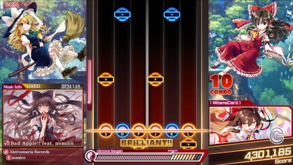 Screenshot for Touhou Danmaku Kagura: Phantasia Lost - Extra Song Pack 2