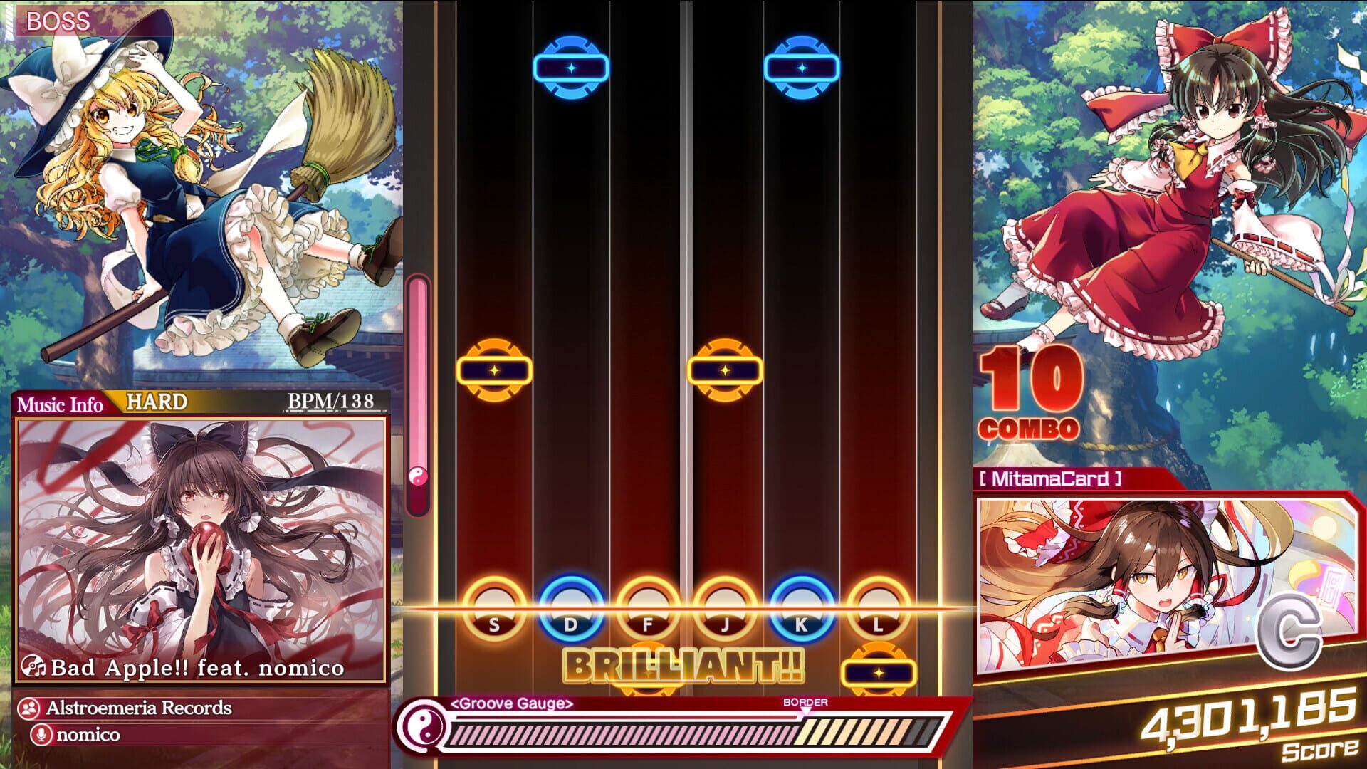 Screenshot for Touhou Danmaku Kagura: Phantasia Lost - Extra Song Pack 3