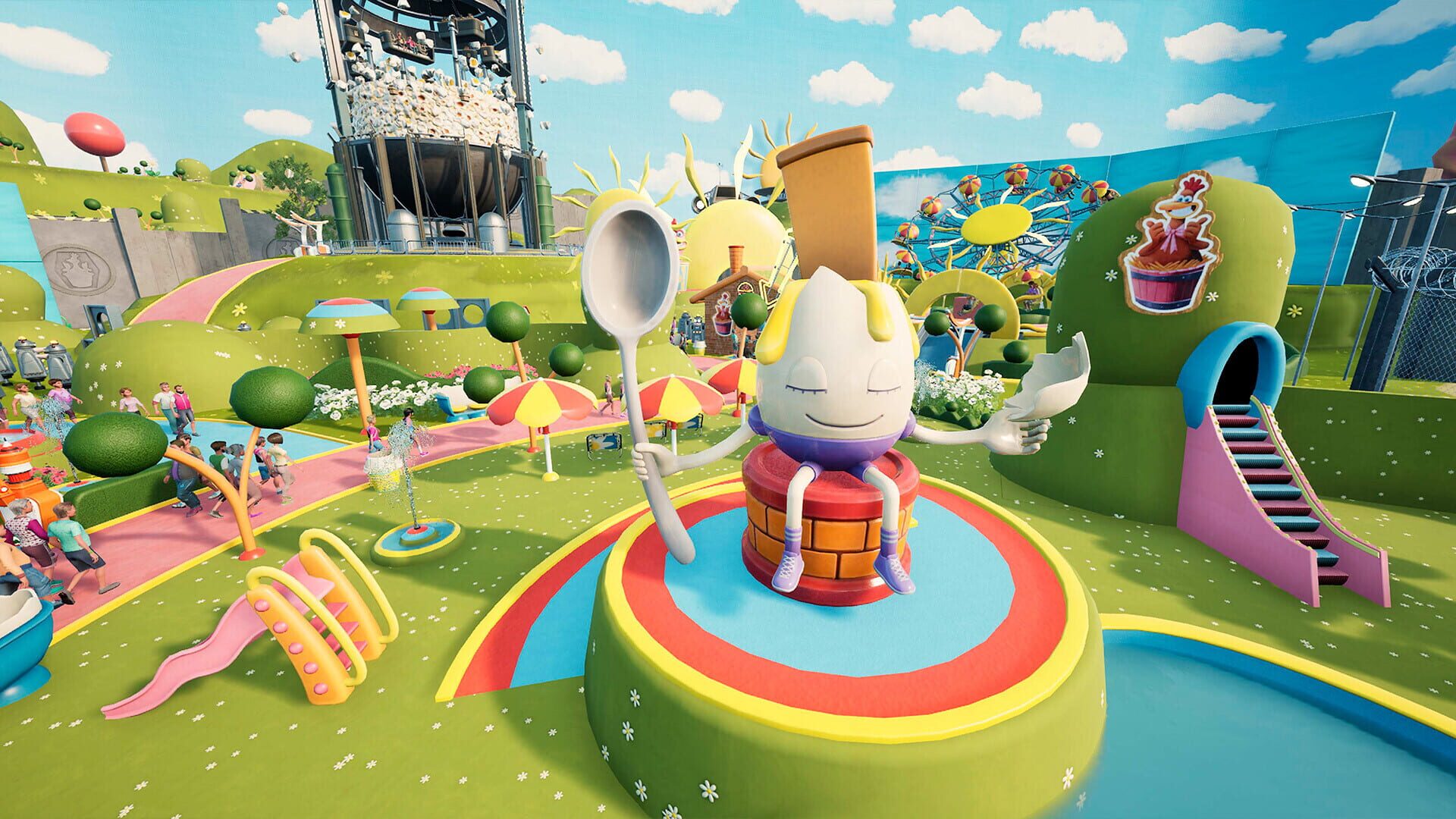 Screenshot for Park Beyond: Chicken Run - Dawn of the Nugget: Theme World