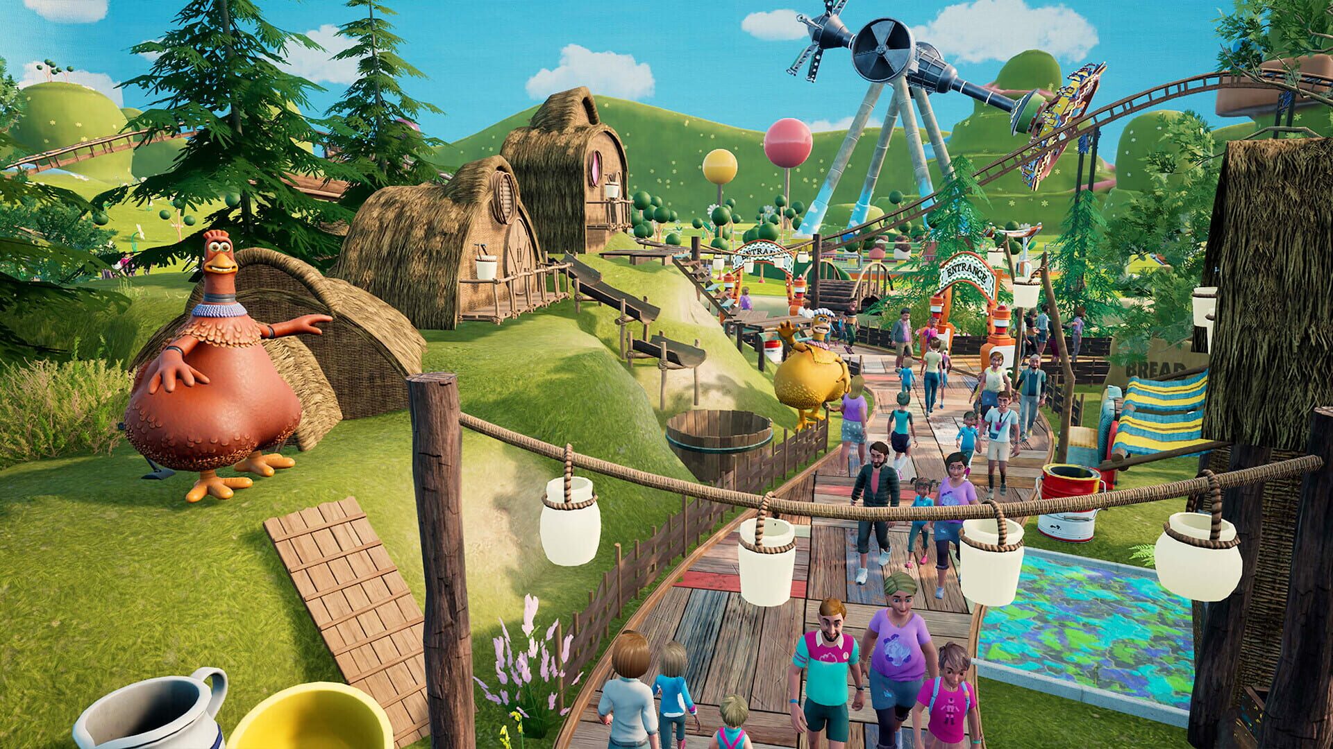 Screenshot for Park Beyond: Chicken Run - Dawn of the Nugget: Theme World